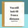 Funny 50th Birthday Card - Personalised inside if required - For Him or For Her - Perfect greetings card for someone turning 50 years old - Blank inside - Regular - Matte