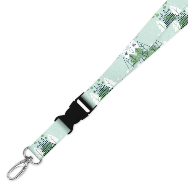 Double Breakaway Lanyard - Winter Trees