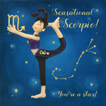 Star Sign Zodiac Birthday Card - Scorpio - Holy-Mackerel