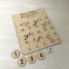 Snakes and Ladders Table Top Wedding Favour Game / Wedding Games / Personalised Favours / Snakes & Ladders - Small - Coloured Discs