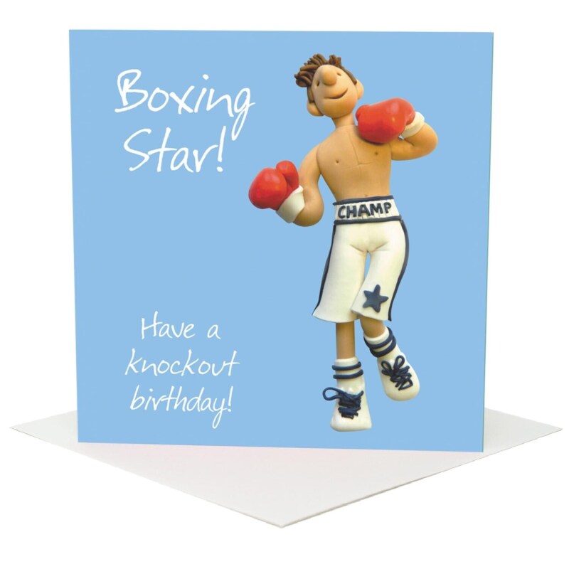 Boxing Birthday Card for Him - Erica Sturla Design