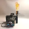 Vintage Polaroid Colorpack II Camera Lamp with Filament Bulb-Retro Style Upcycled Camera Light-Home Decor-Industrial Chic-Photo Inspired