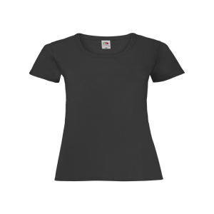 Personalised Fruit of the Loom Ladyfit T-Shirt - Black - XS