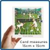Tennis Card - Mixed Doubles - Polymer Clay Art by Erica Sturla - Fun Tennis Card UK