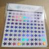 Purple Holographic Star Stickers