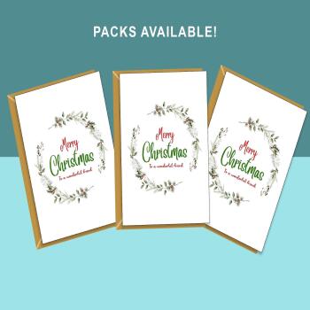 Christmas Card Pack for Friends: Personalized Xmas Cards