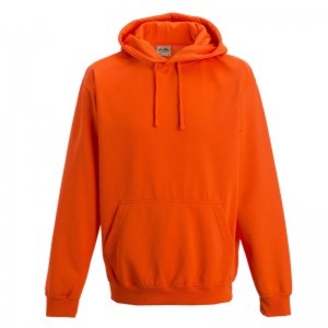 Personalised AWD Electric Fluorescent Hoodie - Electric Orange - XXL