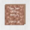 Personalised Bronze (8th/eight years) anniversary card: Personalised with date (Size A6/A5/A4/Square 6x6") - A6: Single card