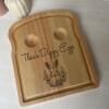Personalised Dippy Egg Breakfast Board / Football Themed Gifts for Kids / Personalised Egg and Toast Board / Egg Cup Tray Birthday Easter - Dippy Egg - Dinosaur