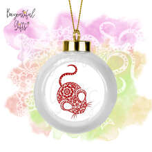 Ceramic Chinese New Year Bauble - Zentangle Chinese New Year Animal