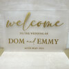 Wedding Welcome Sign / A2 Acrylic Sign / Personalised Sign / Acrylic Welcome Board / Welcome To The Wedding / - A3 CLEAR - Black