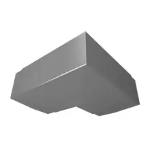 Aluminium Window Pods 90 Degree Angle - Mill (Unfinished) - 100mm - Slimline