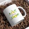 Personalised Lemon Print Mug