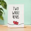 2 Year Anniversary Card For Husband or Wife Anniversary Card for 2nd Anniversary Card For Boyfriend or Girlfriend Second Wedding Anniversary - Large (5x7) / Blank Message