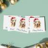 5 x Christmas Card of a Golden Retreiver Wearing A Santa Hat Whimsical Watercolour Christmas Card For Animal Lover For Him or Her - Square (4.7x4.7) / Pack of 5