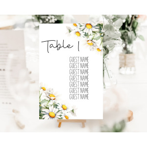 Personalised Table Numbers - Daisy Corner