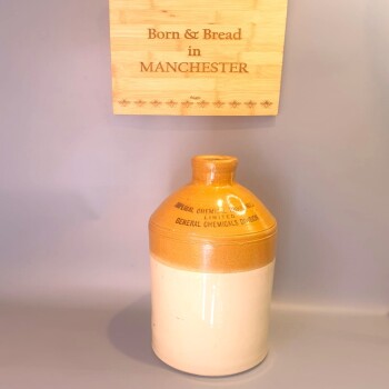 The 1 Gallon Earthenware Jug, bearing the markings "IMPERIAL CHEMICAL INDUSTRIES LIMITED GENERAL CHEMICALS DIVISION"