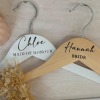 Completed Personalised Wedding Hanger / Hanger Decal Sticker / Custom Decal / Bridesmaid Gifts / Bridal Decals Permanent Vinyl - Name Only - Decal - Black
