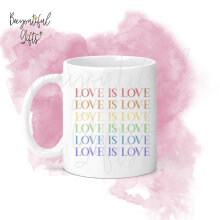 Anniversary Ceramic Mug - Love Is Love