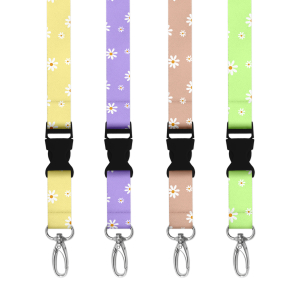 Double Breakaway Lanyard - Daisy Background