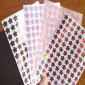 1cm Flower Stickers, 70's hippy style flower stickers