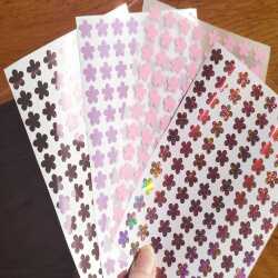 1cm Flower Stickers, 70's hippy style flower stickers