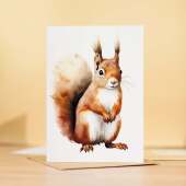 Red Squirrel Notelet Card For Anyone Any Occasion Card For Her or For Him 5x7, A6 Card For Birthday or Easter Card Thank You Card Wildlife