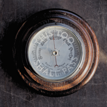 Holy Mackerel this too shall pass retro themed blank greeting card for him or her - designed by Andy Poplar - 15cm square and blank inside for your message