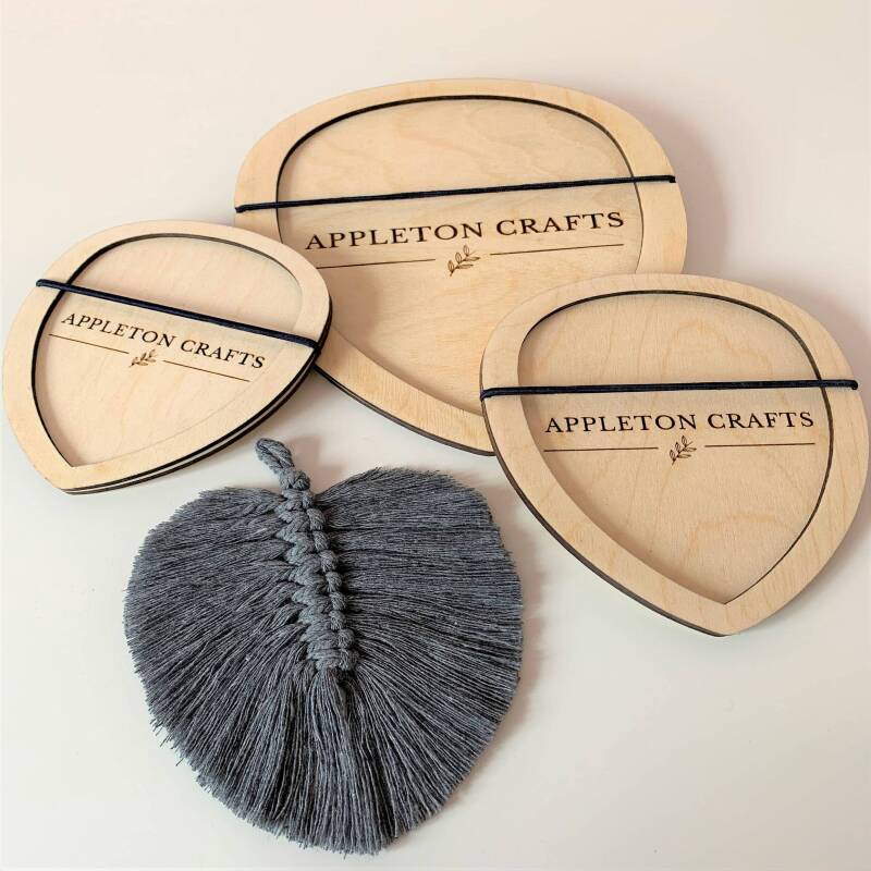 Macrame Leaf & Feather Cutting Template / Macrame Wall Hanging Tool /  Macrame Cutting Template / Cutting Tool - Extra Small