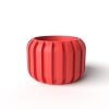 The Panu Planter Pot with Drainage: Tray & Stand Included for Plants - Matte Dark Green - 3"