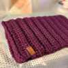 Handmade chunky knit crocheted snood