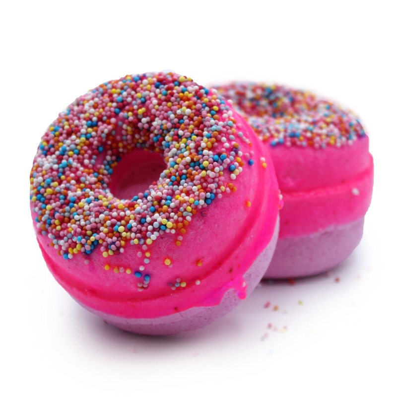 Raspberry Donut Organic Bath Fizzers