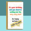 Funny Birthday Card - Personalised - For Him or Her - friend, brother, sister, mum, dad, Any age - 18th, 20th, 30th, 35th, 40th, 50th, 60th. - Blank inside - Regular - Matte