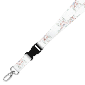 Double Breakaway Lanyard - Watercolour Floral Corners