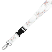 Double Breakaway Lanyard - Watercolour Floral Corners