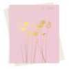 Lots of love greeting card embellished with a gold foil cosmos print  -  designed by artist Eloise Hall - 15.7 x 11cm and blank inside