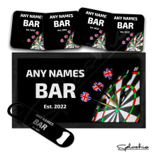 Personalised Bar Set - Darts Themed