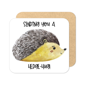 Thinking of You Coaster - Sending You A Hedge-Hug