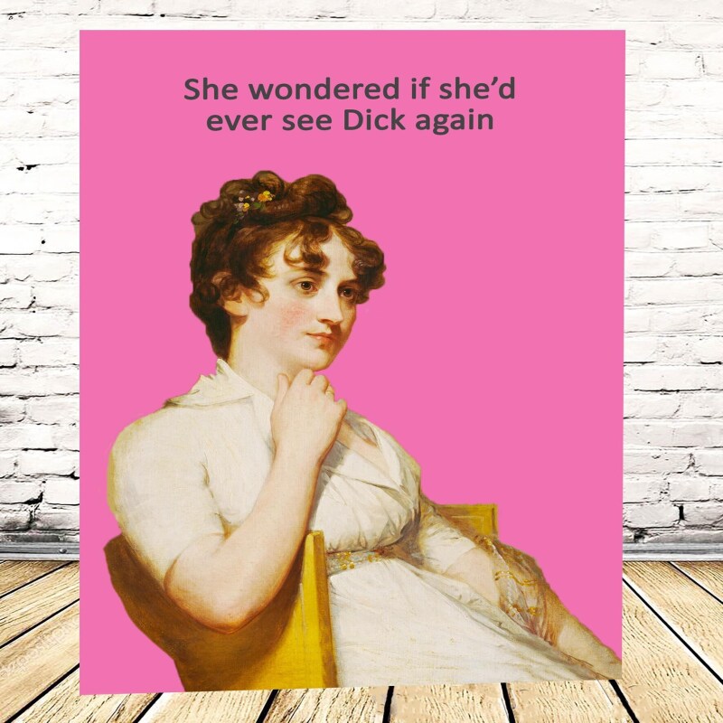 Funny Birthday Card | Rude Card | Funny Vintage Card | Dick Card