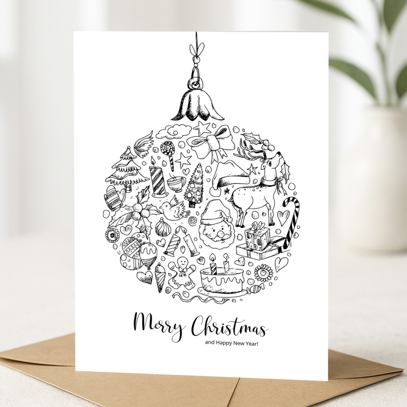 Corporate Christmas Cards Branded | Corporate | Company | Christmas Cards for Clients  Staff, Co-Workers, Teams & Clubs Christmas Cards - A6 - 4.1" x 5.8"
