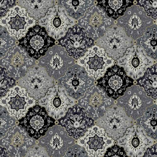 KASHMIR - CHARCOAL/SILVER