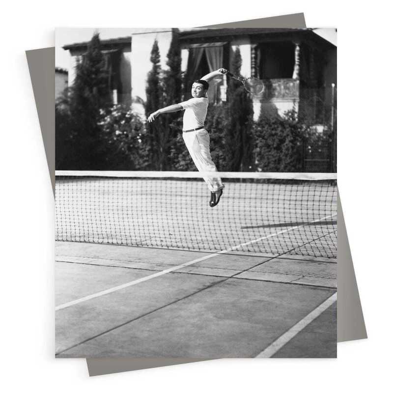 Vertical lift - vintage black and white themed card - 12.6 x 17.7cm and blank inside - made in the UK