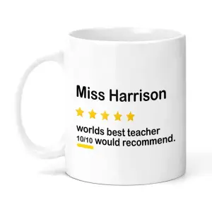 Personalised Teacher Ceramic Mug - Review