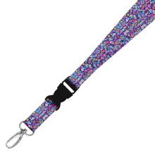 Double Breakaway Lanyard - Vibrant Flowers