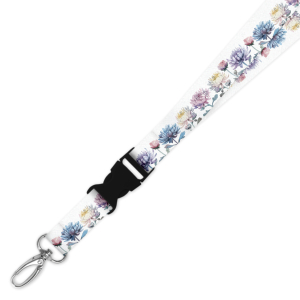 Double Breakaway Lanyard - Pretty Flowers