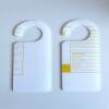 Acrylic Blank Door Hangers / Wardrobe Dividers / Crafting Blanks /  Acrylic Wholesale / Blank Crafting Acrylic Shapes - Clear - Single Hanger