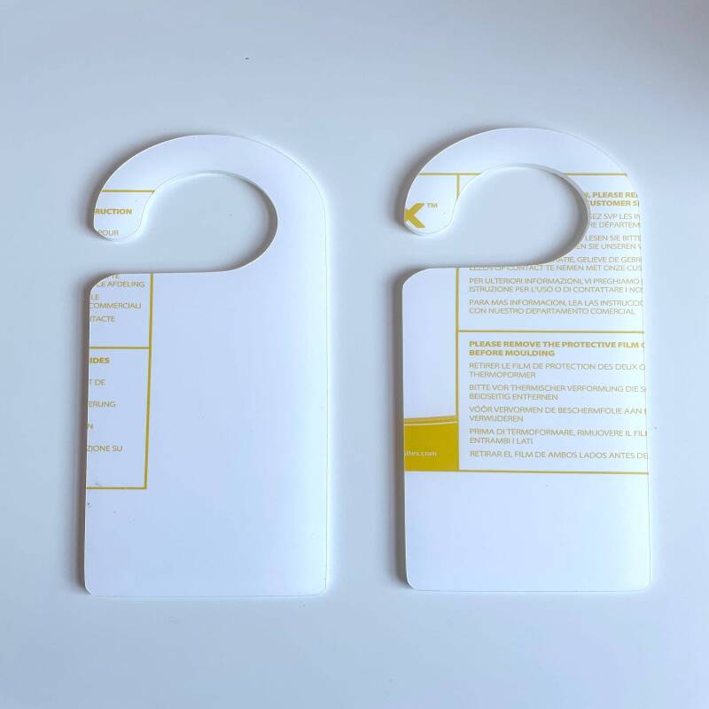 Acrylic Blank Door Hangers / Wardrobe Dividers / Crafting Blanks /  Acrylic Wholesale / Blank Crafting Acrylic Shapes - Clear - Single Hanger