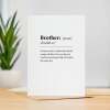 Birthday Card For Brother Fun Dictionary Quote Card For Brother Custom Message Card For Brother Funny Birthday Card For Brother - Large (5x7) / Blank Message