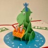 Roar-some Jurassic Birthday Surprise: Handcrafted Pop Up Dino Card