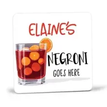 Personalised Drinks Coaster - Negroni